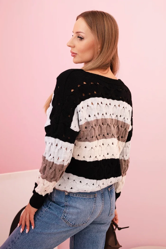 Sweter damski ażurowy - obrazek 8