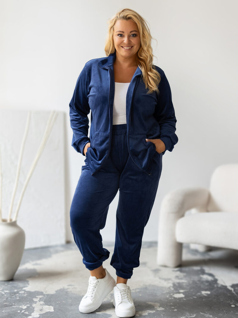Dres welurowy PLUS SIZE